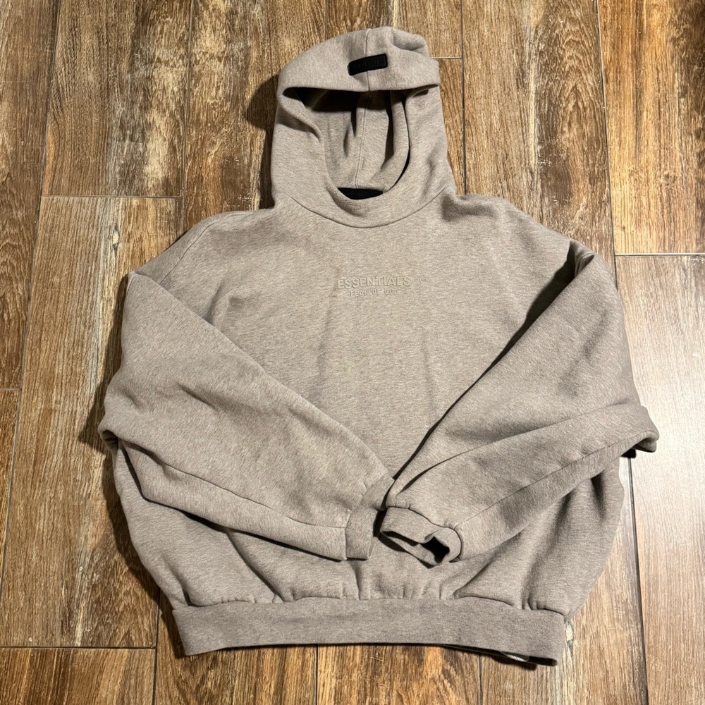Fear of God Essentials Light Brown Hoodie